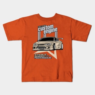 Nissan Silvia S15 Custom Engine Kids T-Shirt